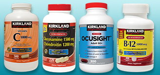 Kirkland Signature Ocusight Adult 50+, Glucosamine Chondroitin, Vitamin C, or Vitamin B12