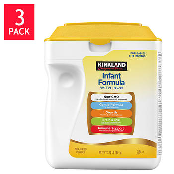 Kirkland Signature Infant Formula 3-Pack, 34 oz. Each