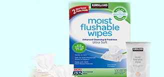 Kirkland Signature Moist Flushable Wipes, 632-Count
