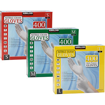 Kirkland Signature Nitrile Exam Gloves 400-Count