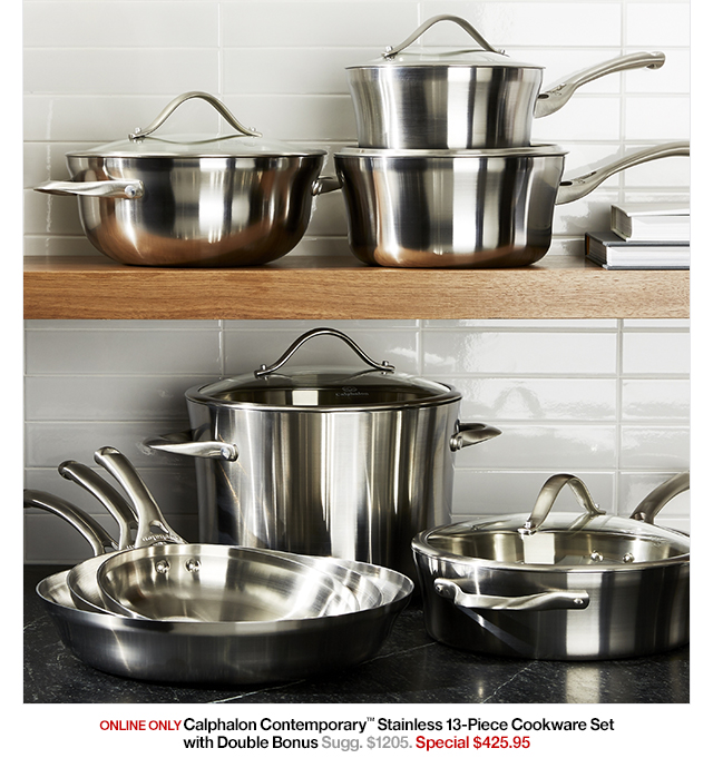 Crate and Barrel Up to 60 off suggested prices of Calphalon cookware