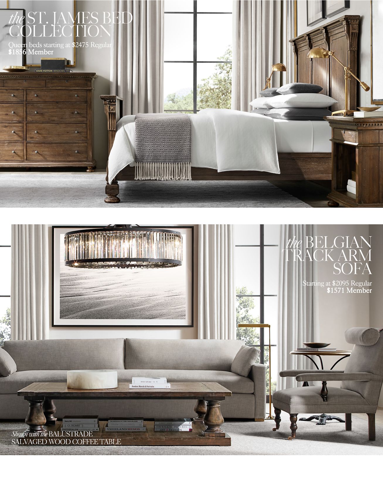 Restoration Hardware The St. James Collection. Classic HandCarved