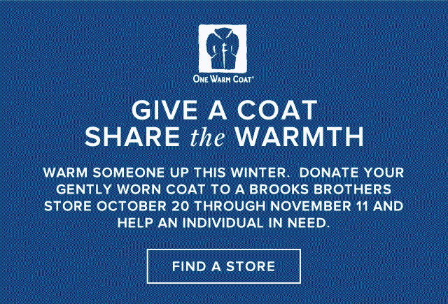 GIVE A COAT - SHARE THE WARMTH | FIND A STORE