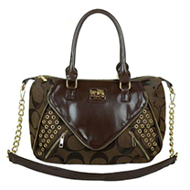 coach legacy in monogram medium grey totes dcg