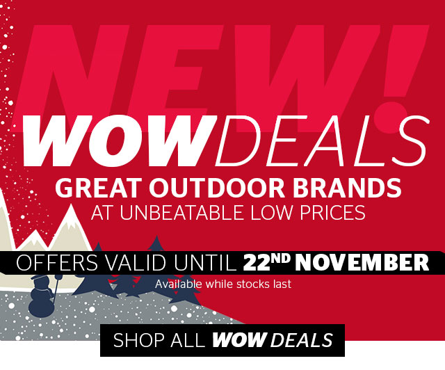 Go Outdoors New WOW deals now on Milled