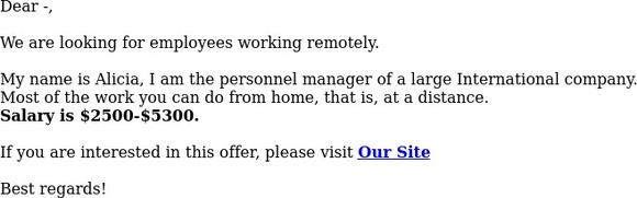 Re: Salary [$1500 /week]
