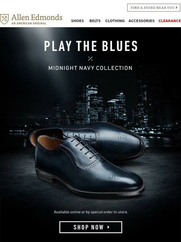 Allen Edmonds: It's Back! Midnight Navy 