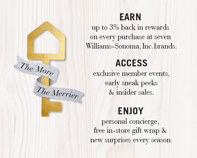 Pottery Barn Introducing The Key Rewards 7 brands, unlimited