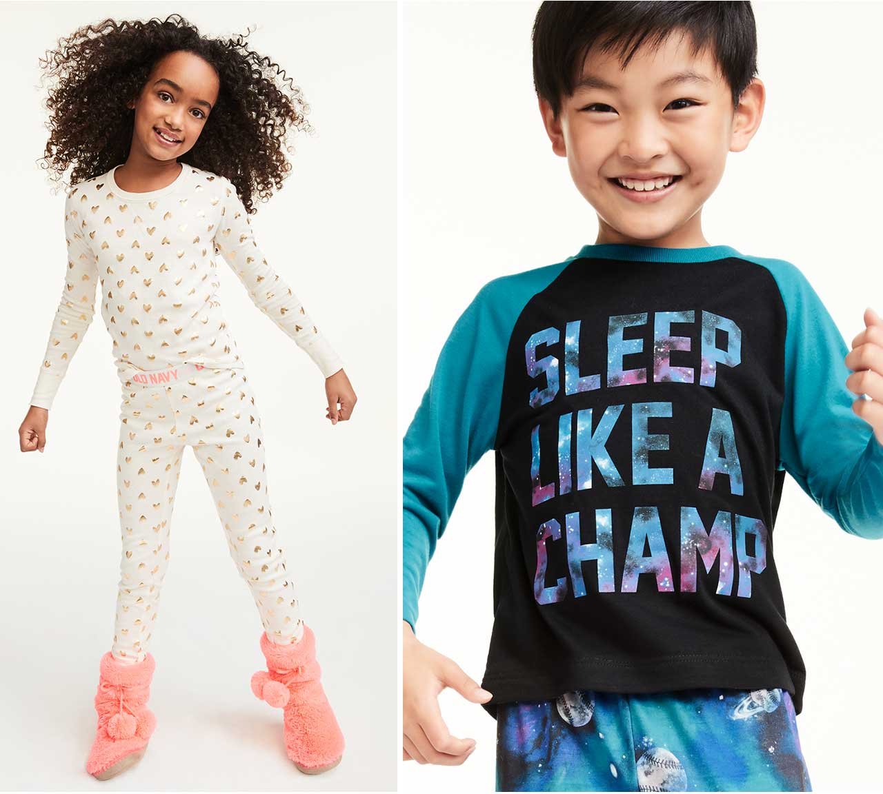Old Navy Two words JINGLE JAMMIES Milled