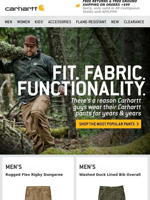 Carhartt Our most popular pants Milled