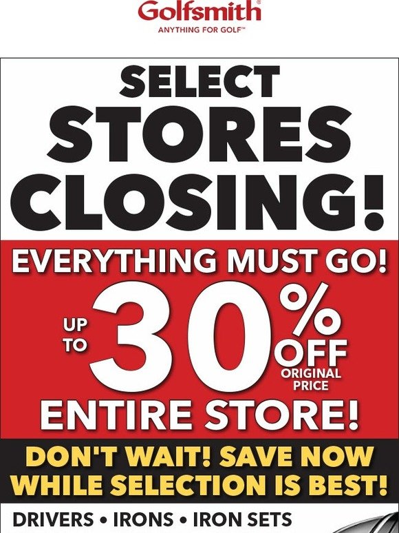 3 NEW JERSEY AREA Stores CLOSING!--EVERY ITEM ON SALE!