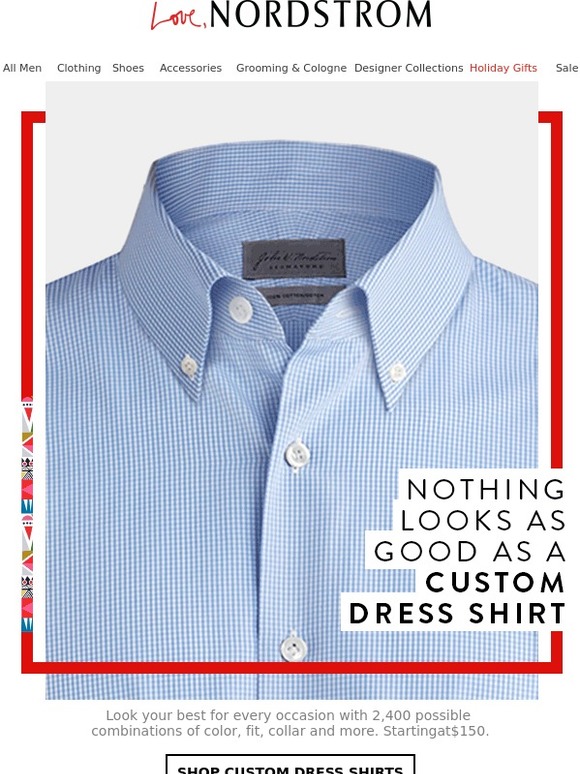 nordstrom custom dress shirts