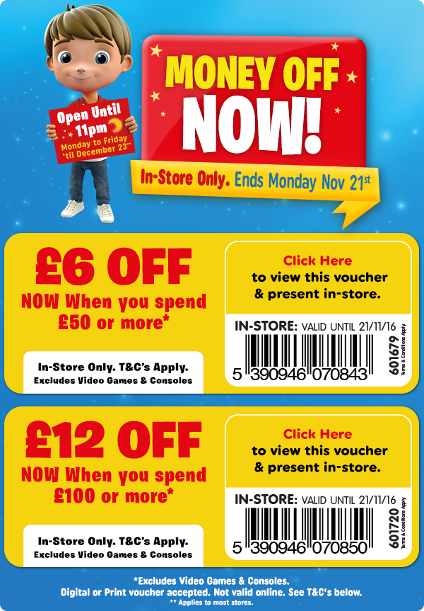 Smyths Toys HQ: FREE £12 OFF Voucher Valid In-store! Hurry, Ends Monday ...