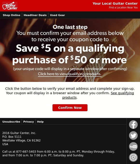 guitar center coupon code