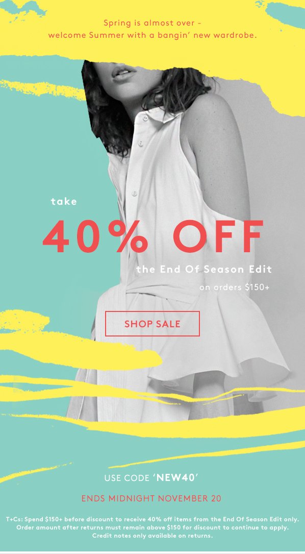 Fashion Bunker - BNKR: Take 40% off the End Of Season Edit! | Milled