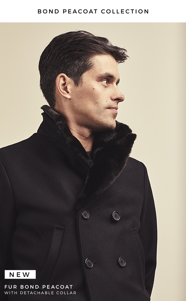 Billy Reid New Bond Peacoat Limited Edition Milled