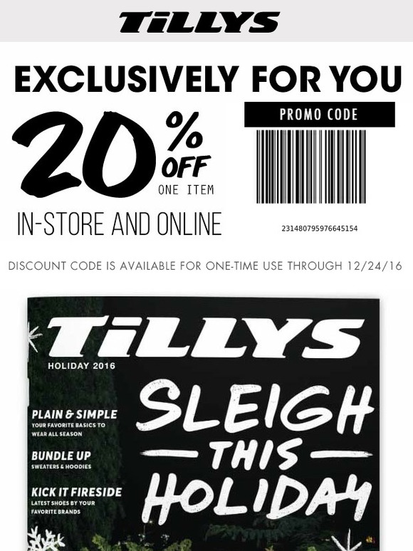 Tilly's Shop HOLIDAY Catalog 🎄 20 Off 1 Item Exclusively for You