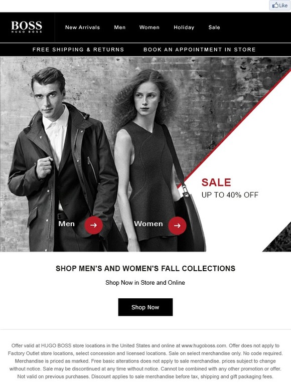 Hugo boss coupon discount