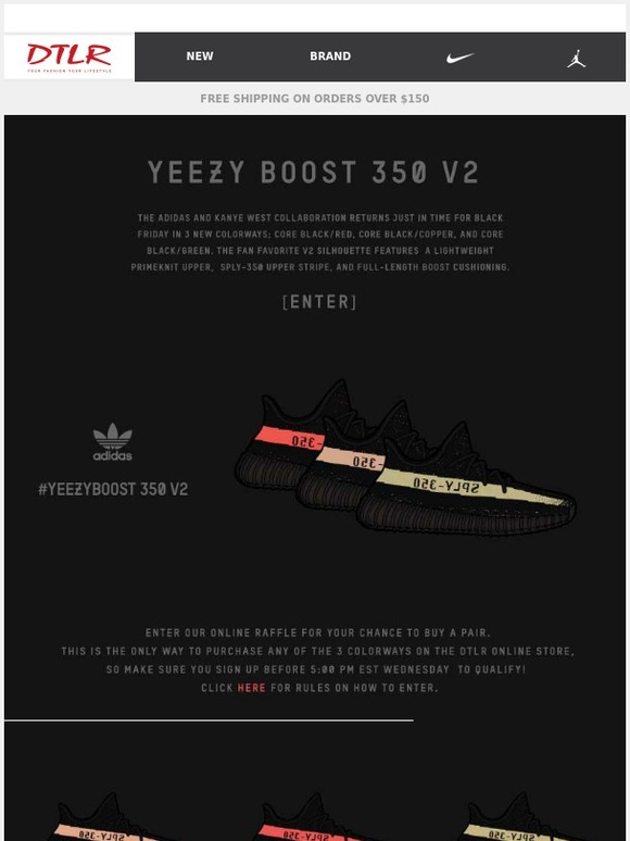 dtlr villa yeezy raffle