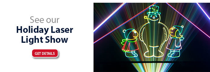 See our Holiday Laser Light Show