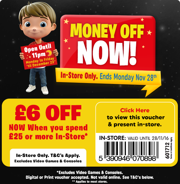 smyths black friday voucher
