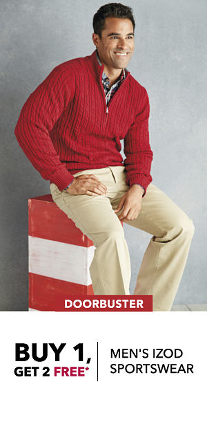 DOORBUSTER | BUY 1, GET 2 FREE* MEN'S IZOD SPORTSWEAR