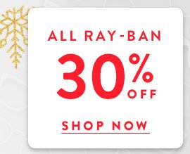 ray ban 30 off