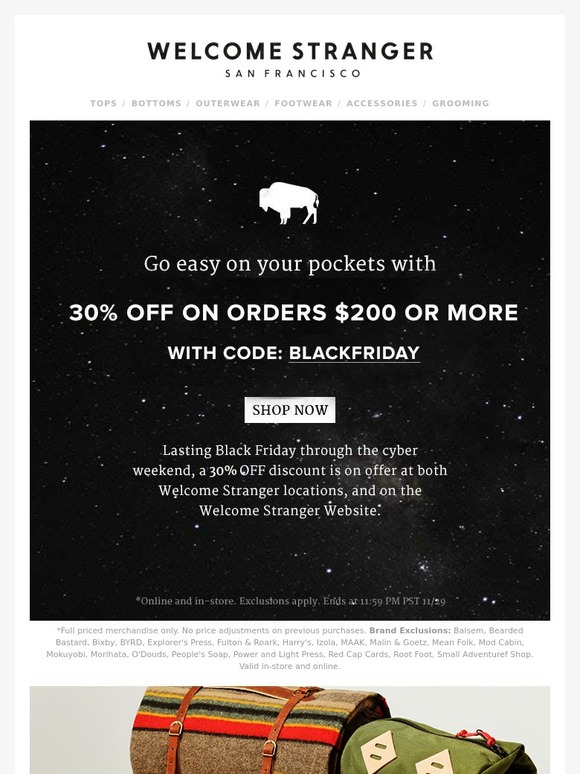 Welcome Stranger Handpicked Gifts And 30 Off Milled