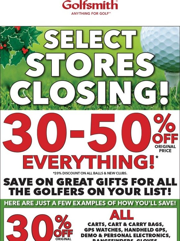 LAST 3 DAYS at Many Locations!--HUGE SAVINGS!--Don’t Miss STORE CLOSING SALE!