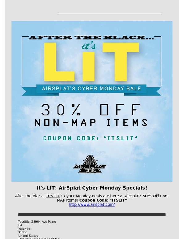 It's LIT! Cyber Monday Airsoft Deals at AirSplat!