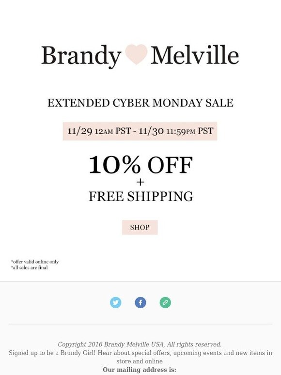 Extended Cyber Monday Sale !