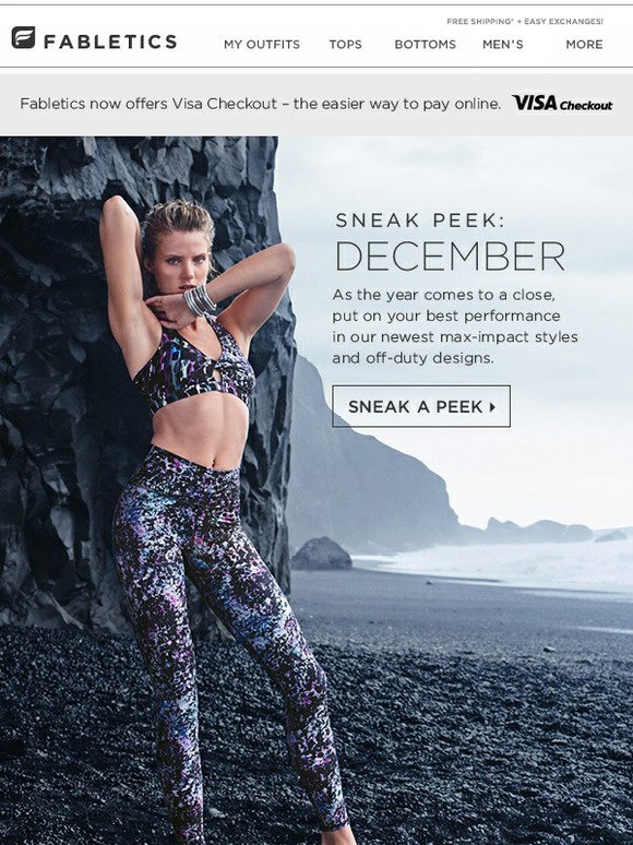 Fabletics your sneak peek into December's collection! Milled