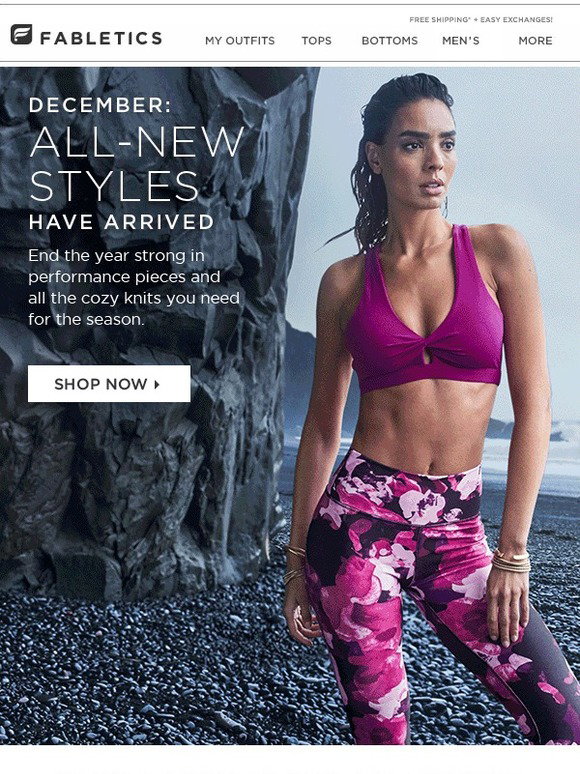 Fabletics your December outfits have arrived! Milled
