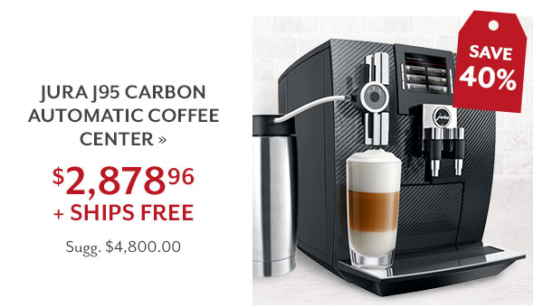 Jura J95 Carbon Automatic Coffee Center — $2,878.96 + SHIPS FREE