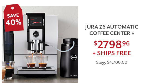 Jura Z6 Automatic Coffee Center — $2,798.96 + SHIPS FREE