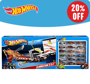 Hot Wheels 4 Lane Raceway with 18 Cars