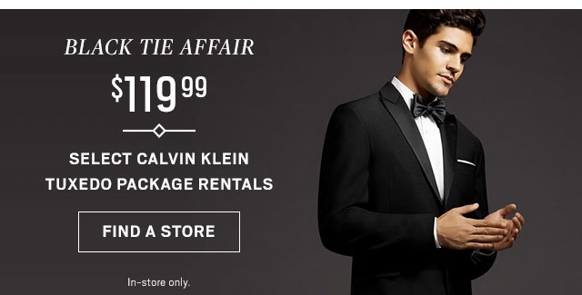 Let's get this party started: $40 off suit or tuxedo rental | 40% off suit or tuxedo purchase