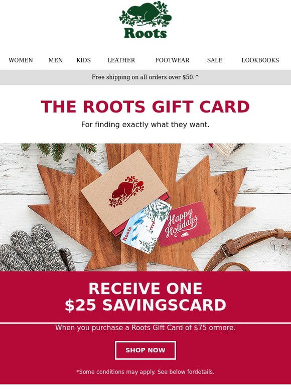Roots: The Roots Gift Card | Milled