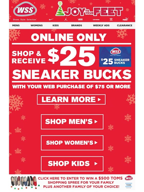 Wss shoes clearance coupons 218