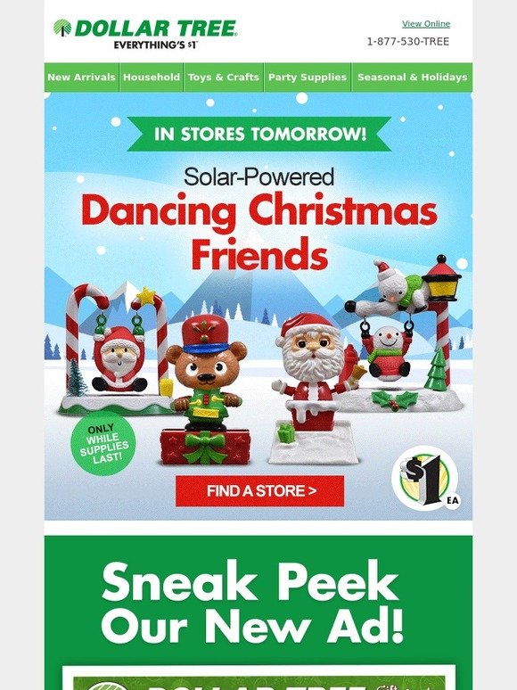 Dollar Tree: Dash in Stores Tomorrow for Dancing Christmas Solars | Milled