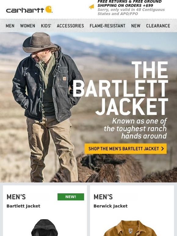 men's carhartt bartlett jacket