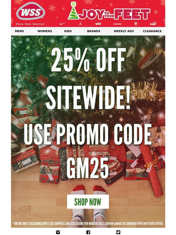 Take 25% off Sitewide!