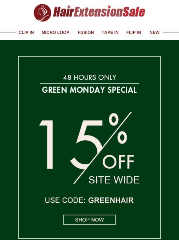 Only Hours Left | Green Monday Big Savings Sitewide…