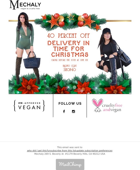 All she wants for Christmas is  M E C H A L Y