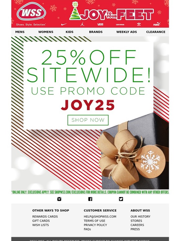 25% Off Sitewide!
