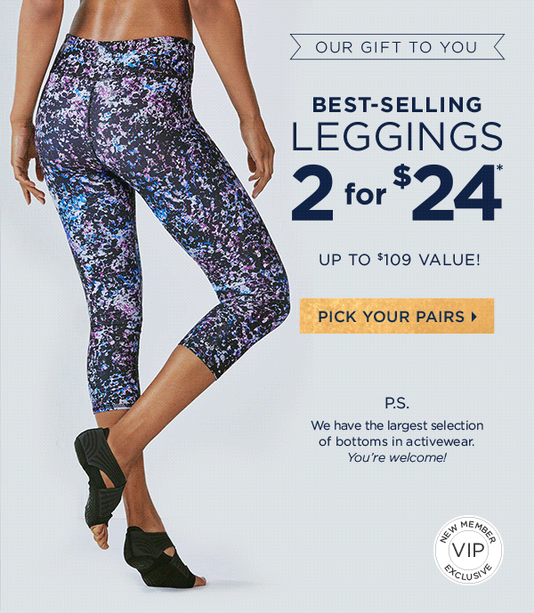 Fabletics: get 2 leggings for only $24!