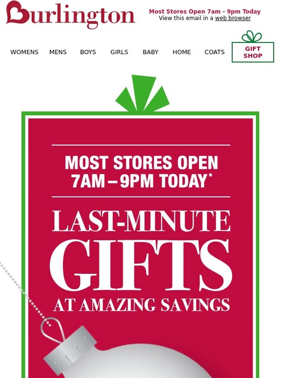 burlington coat factory free shipping code