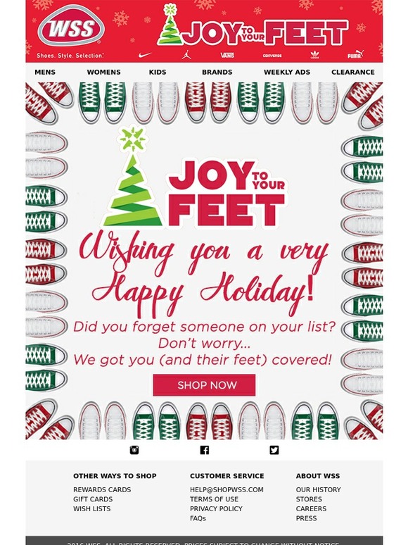 Happy Holidays From WSS!