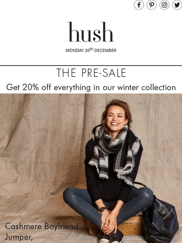 Hush Homewear PreSale Now On! 20 OFF everything! Milled