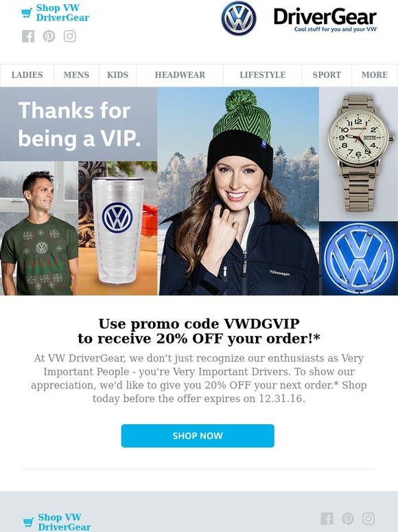 Thank you for being a VIP.